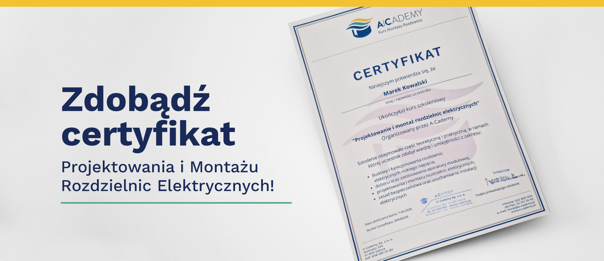 Certyfikat A-Cademy